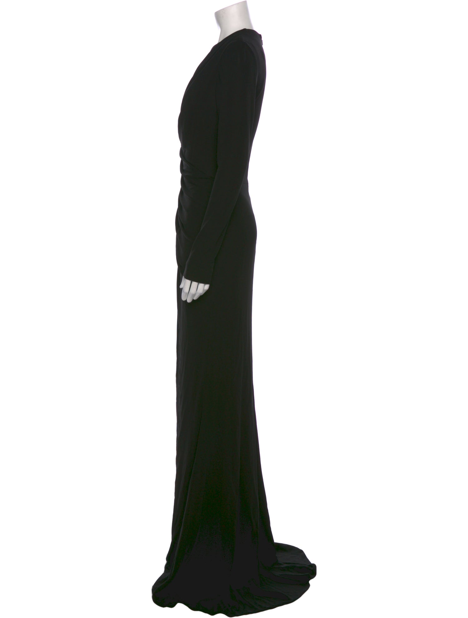 Elie Saab Crew Neck Long Dress